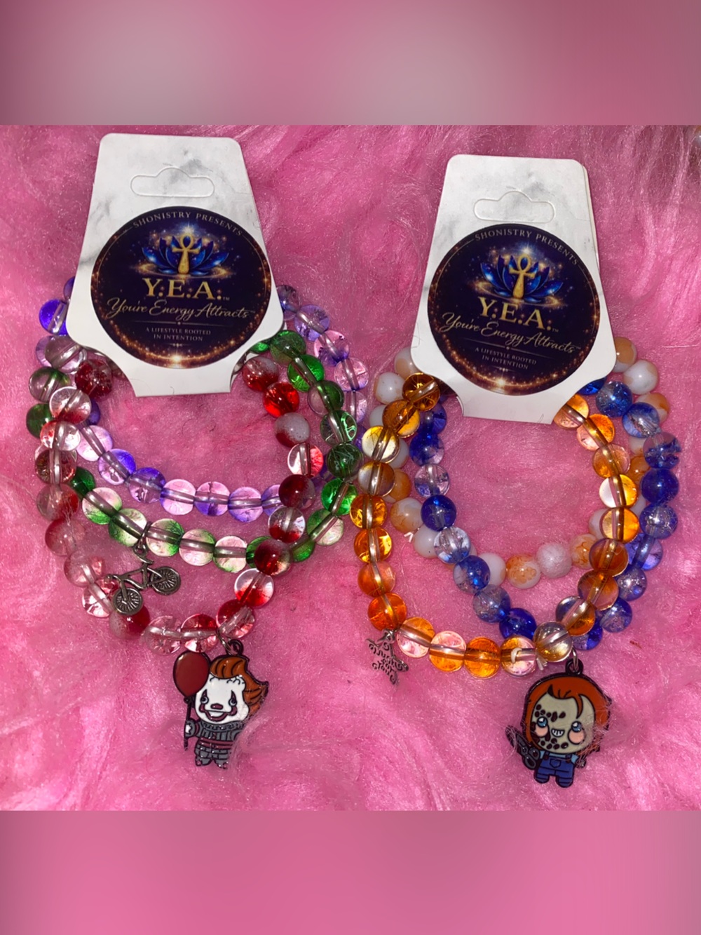 🔪 Y.E.A. “Midnight Terror” Collection
 2 sets 
6 bracelets